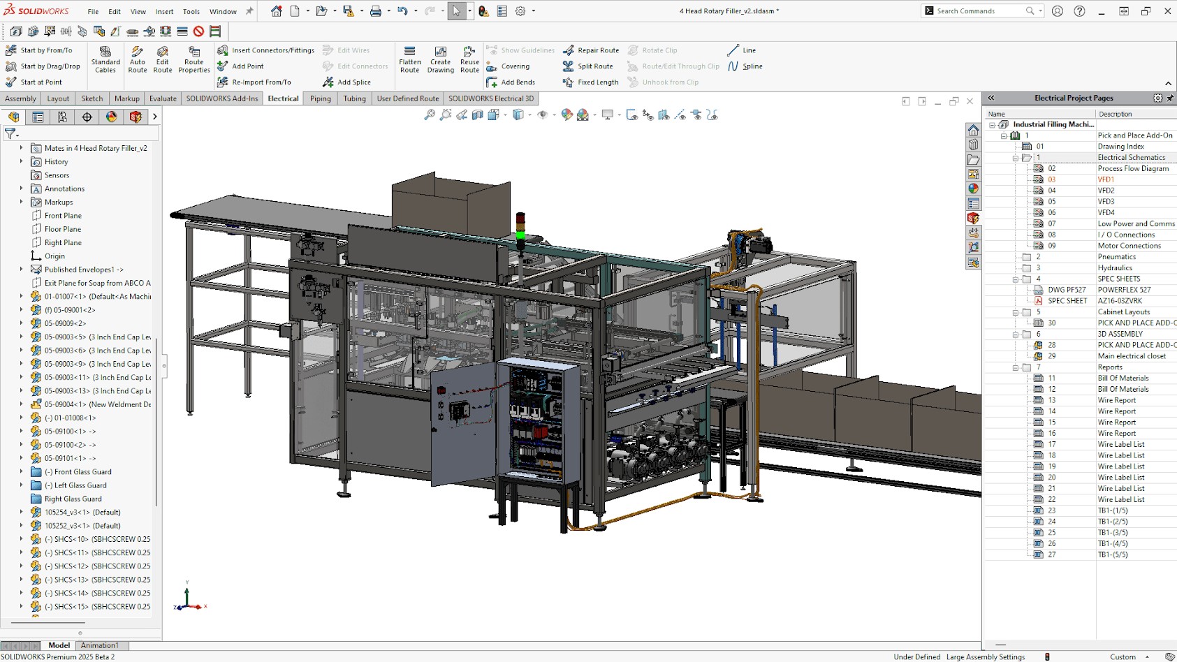 Engineering CAD workspace at Diniz Dynamics